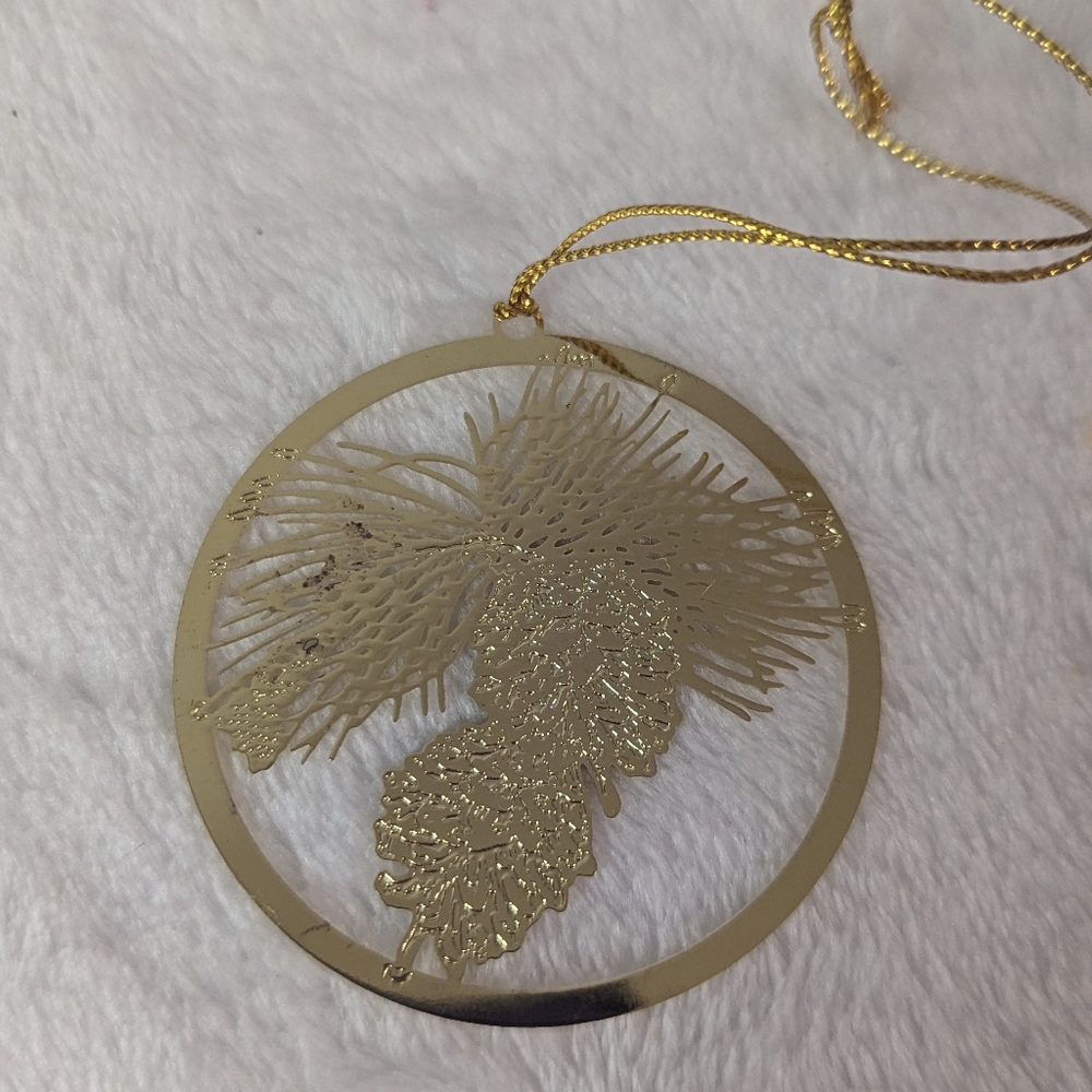 Hartleys Brass Hanging Christmas Ornament